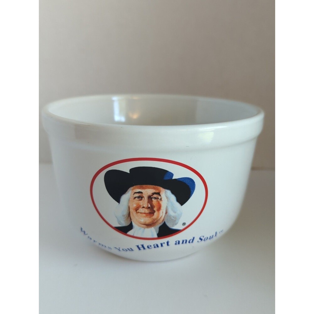 Quaker Oats Cereal Oatmeal Bowl, "Warms Your Heart and Soul", Vintage 1999